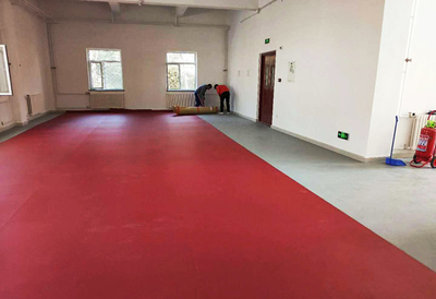 交通運輸部水運科學研究所健身場地煥新升級，塑膠地板批發(fā)助力健康運動